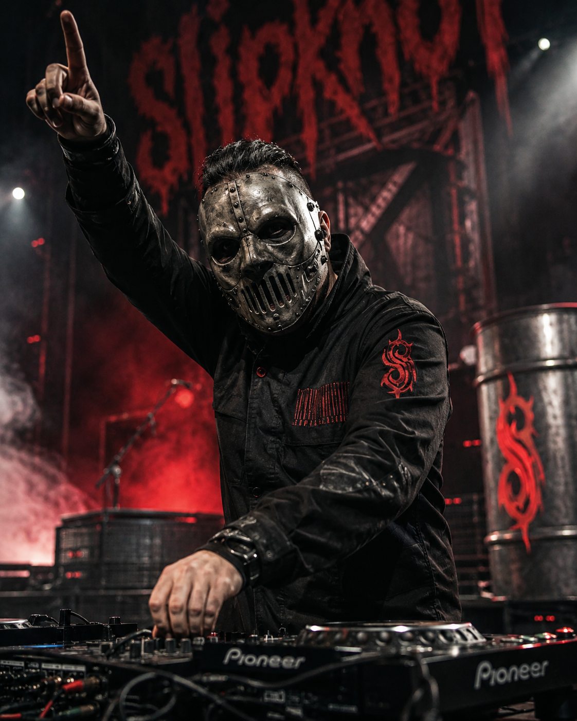 Sid Wilson actuando con Slipknot